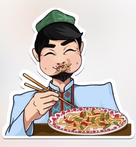 uighur sticker emoji happy meal!