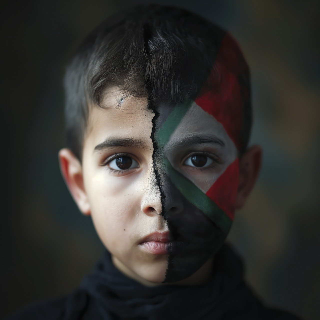 Image from Pixabay. https://pixabay.com/illustrations/ai-generated-palestine-gaza-boy-8579114/