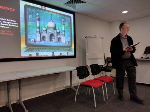Gary R. Bunt presenting at the Digital British Islam Conference
