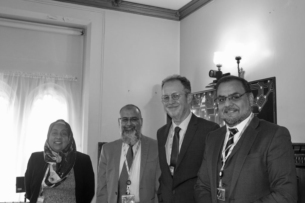 L-R. Prof. Sariya Cheruvallil-Contractor, Iqbal Mohamed MP, Prof. Gary R. Bunt, Ayoub Khan MP. Digital British Islam Policy Seminar, 7 July 2025. Photo: Yvonne Howard-Bunt