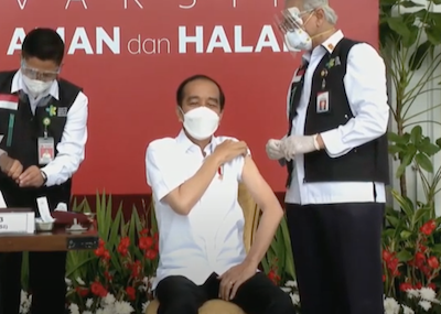 President Widodo gets first jab in country to launch mass COVID-19 vaccination campaign