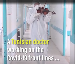 Screenshot - Dr Siala playing violin